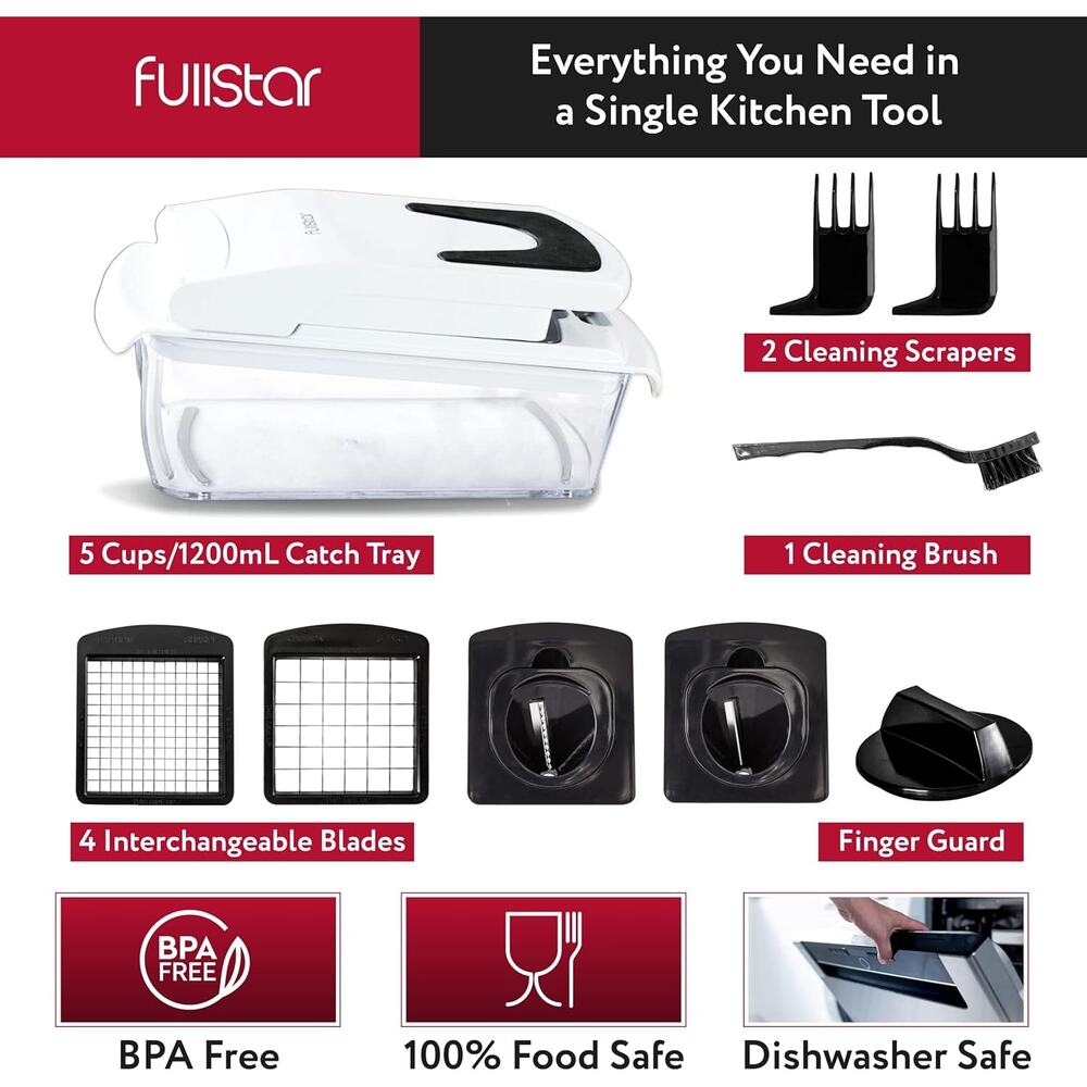 Fullstar Vegetable Chopper - (4 in 1, White) - Picture 4 of 4